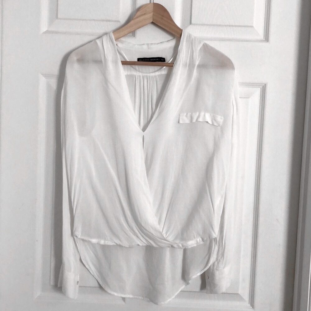 White Zara blouse